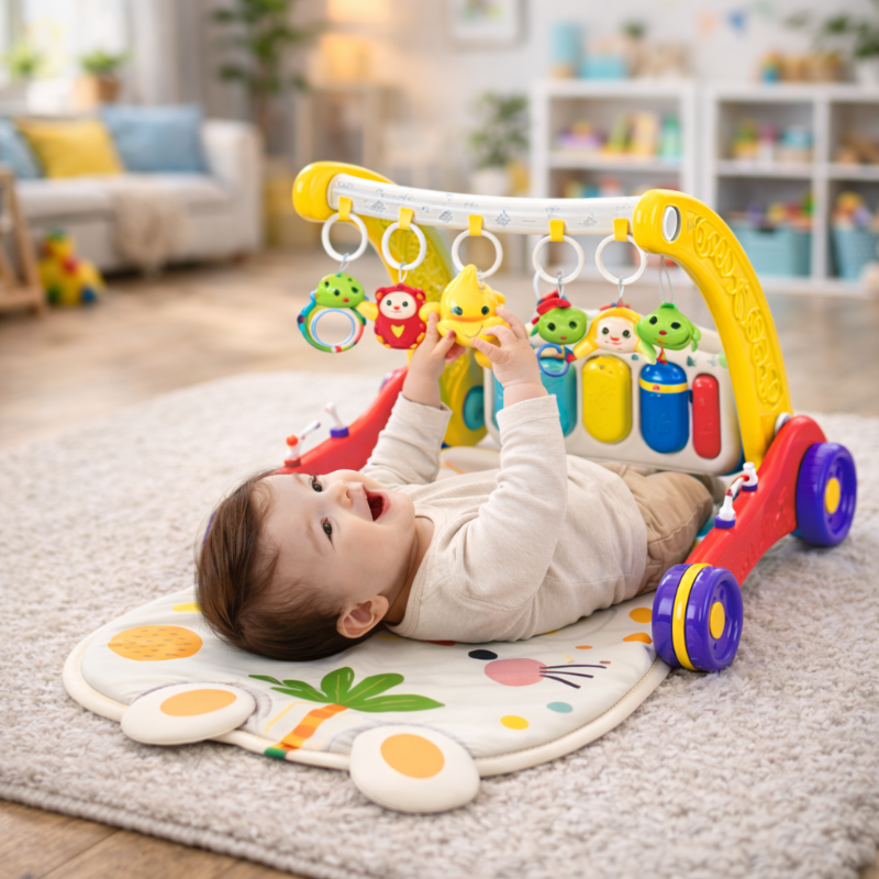 WalkyPlay – 3-in-1 Baby Walker en Speelmat