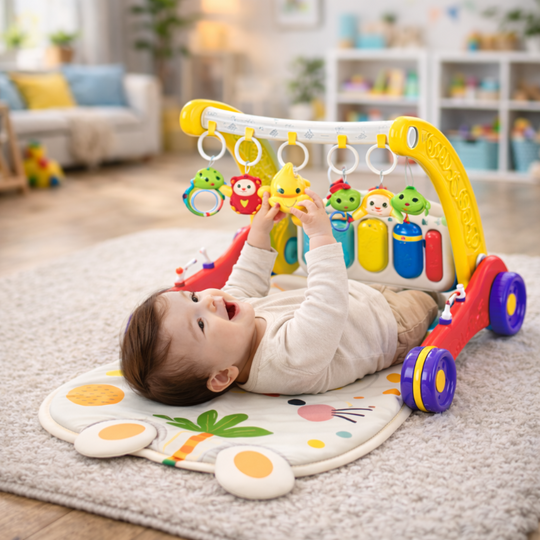 WalkyPlay – 3-in-1 Baby Walker en Speelmat