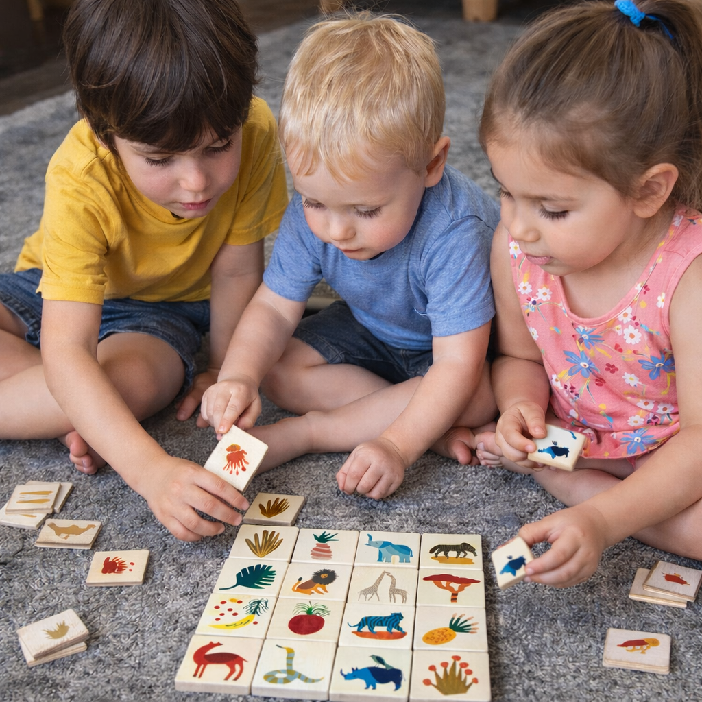 JungleMatch – Houten Memory Spel