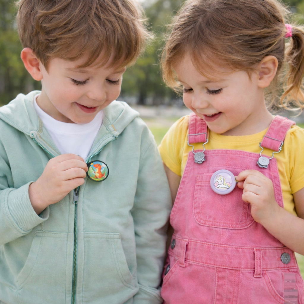 SafePin – AirTag + Hoesje met Broche