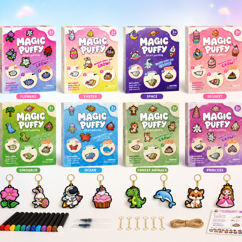 PoefPixie™ magische puffy knutselset - Milo & Moon