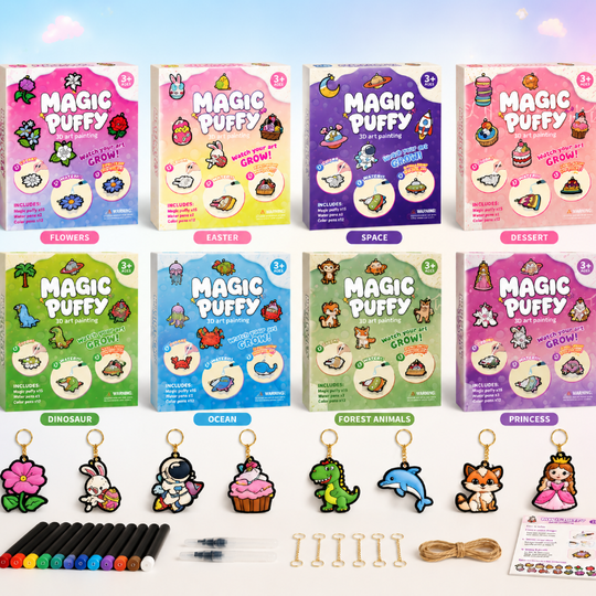 PoefPixie™ magische puffy knutselset - Milo & Moon