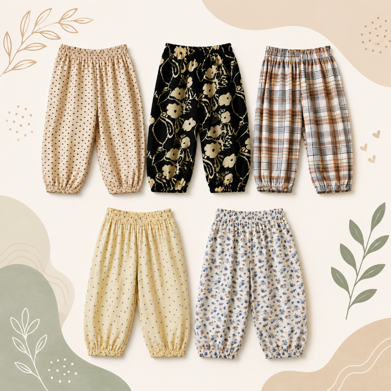 Zwierbroek losse kinder harembroek - Milo & Moon