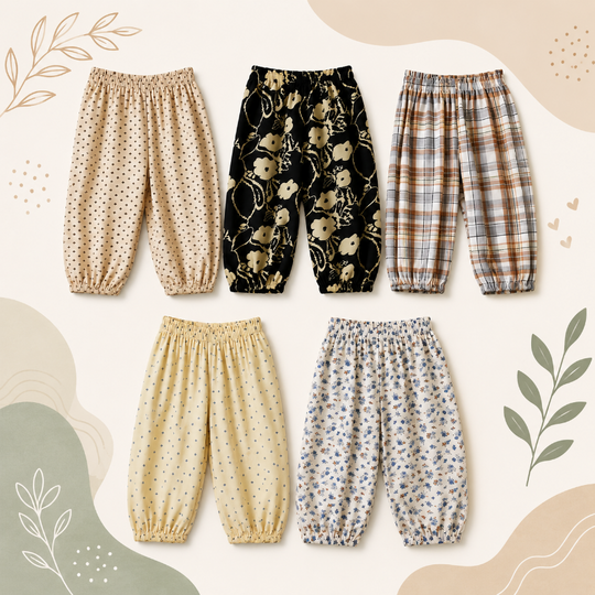 Zwierbroek losse kinder harembroek - Milo & Moon
