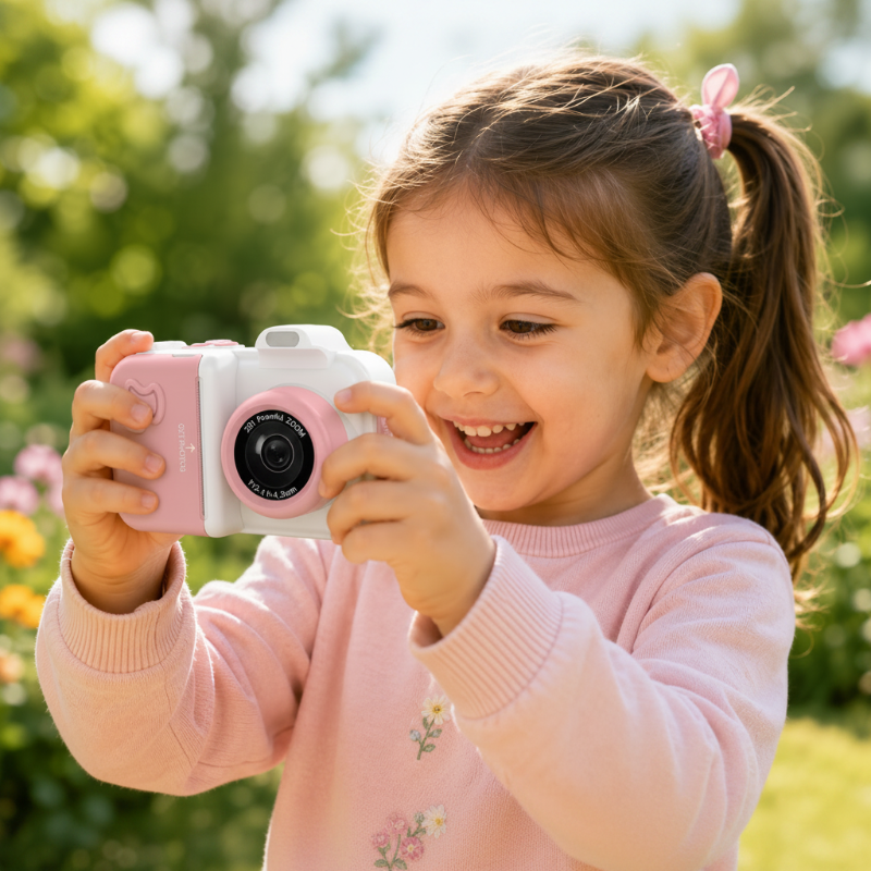 KiekKlik™ kindercamera roze - Milo & Moon