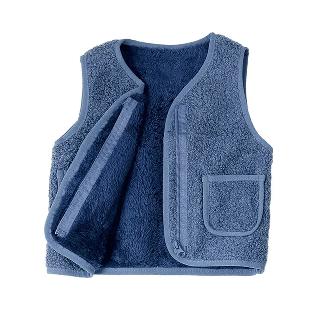 CozyCubs™ – Lichtgewicht teddyvest – Voor koude dagen in stijl