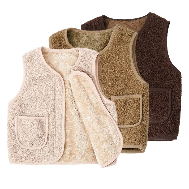 CozyCubs™ – Lichtgewicht teddyvest – Voor koude dagen in stijl