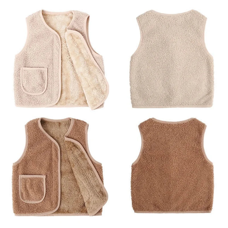 CozyCubs™ – Lichtgewicht teddyvest – Voor koude dagen in stijl