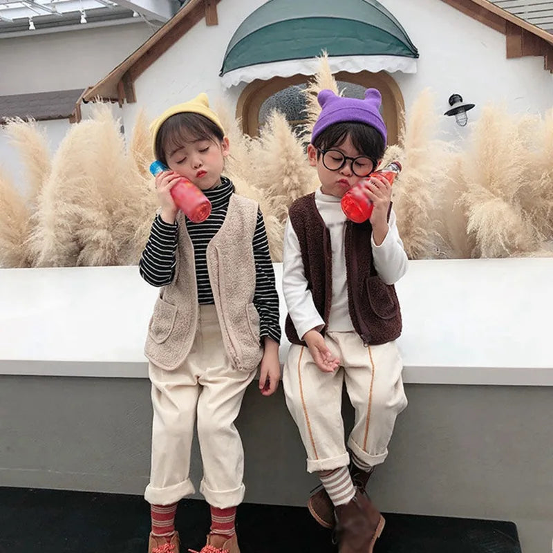 CozyCubs™ – Lichtgewicht teddyvest – Voor koude dagen in stijl