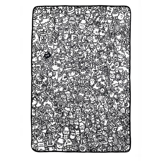 DoodleMat kleurdeken Doodles design - Milo & Moon