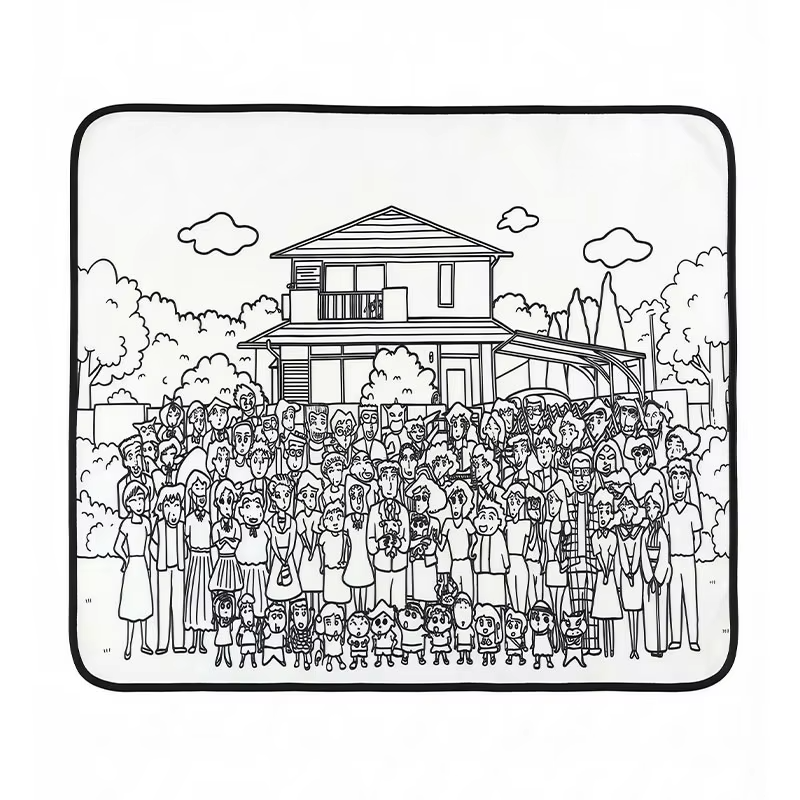 DoodleMat kleurdeken Familie design - Milo & Moon