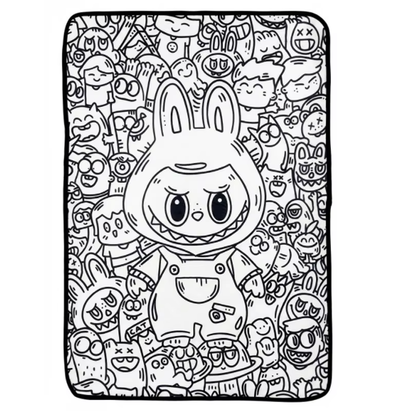 DoodleMat kleurdeken Bubu de beer - Milo & Moon