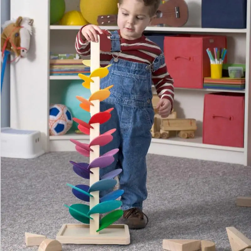 RainbowTree™ – Houten Speelboom voor Creatief en Educatief Spel