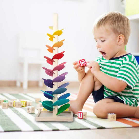 RainbowTree™ – Houten Speelboom voor Creatief en Educatief Spel