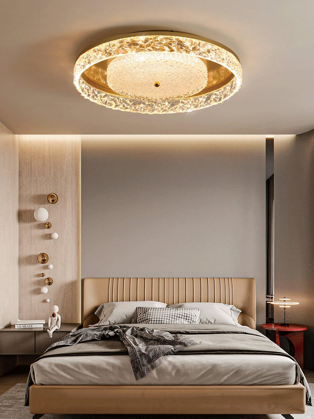 Witte kristallen plafondlamp babykamer