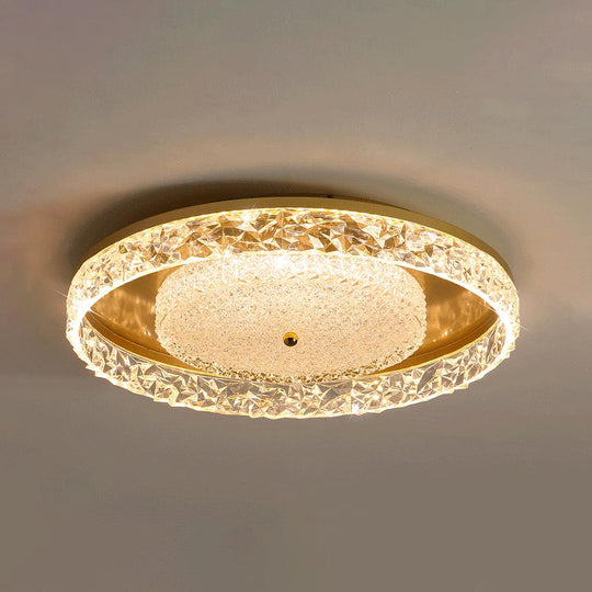 Kristallen plafondlamp warm licht kinderkamer