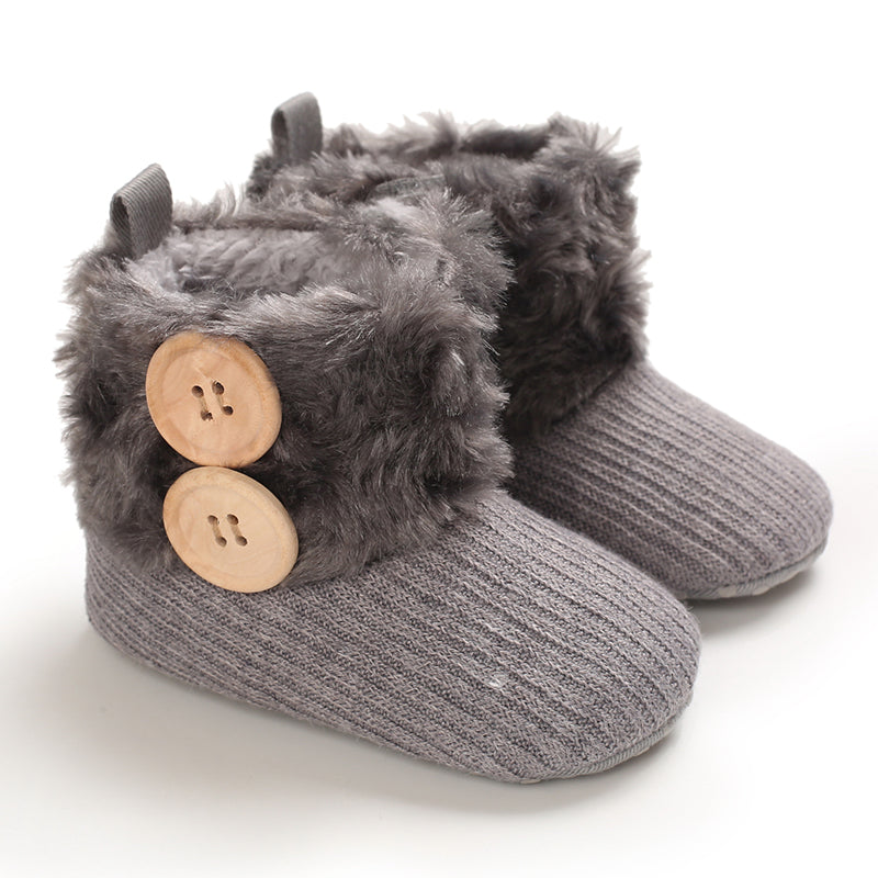 SnuggyPaws™ – Warme Baby Winterschoenen met Antislip Zool