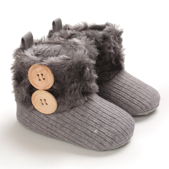 SnuggyPaws™ – Warme Baby Winterschoenen met Antislip Zool