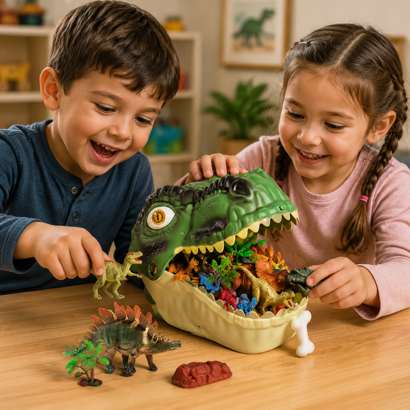 DinoDen dino hoofd speelset - Milo & Moon