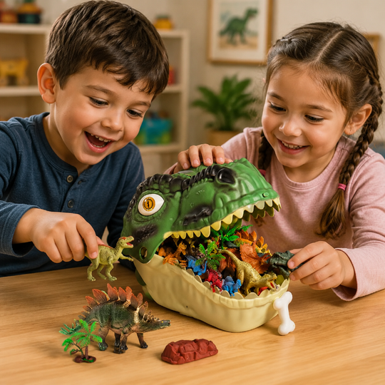 DinoDen dino hoofd speelset - Milo & Moon