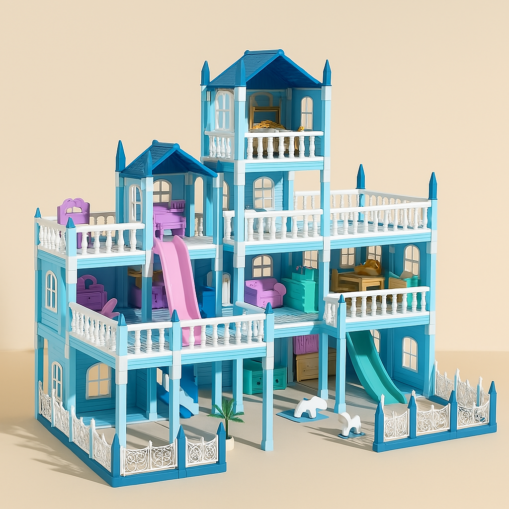 DreamHouse™ – DIY 3D Cartoon Poppenhuis Set – Creatief Miniatuurhuis voor Kinderen