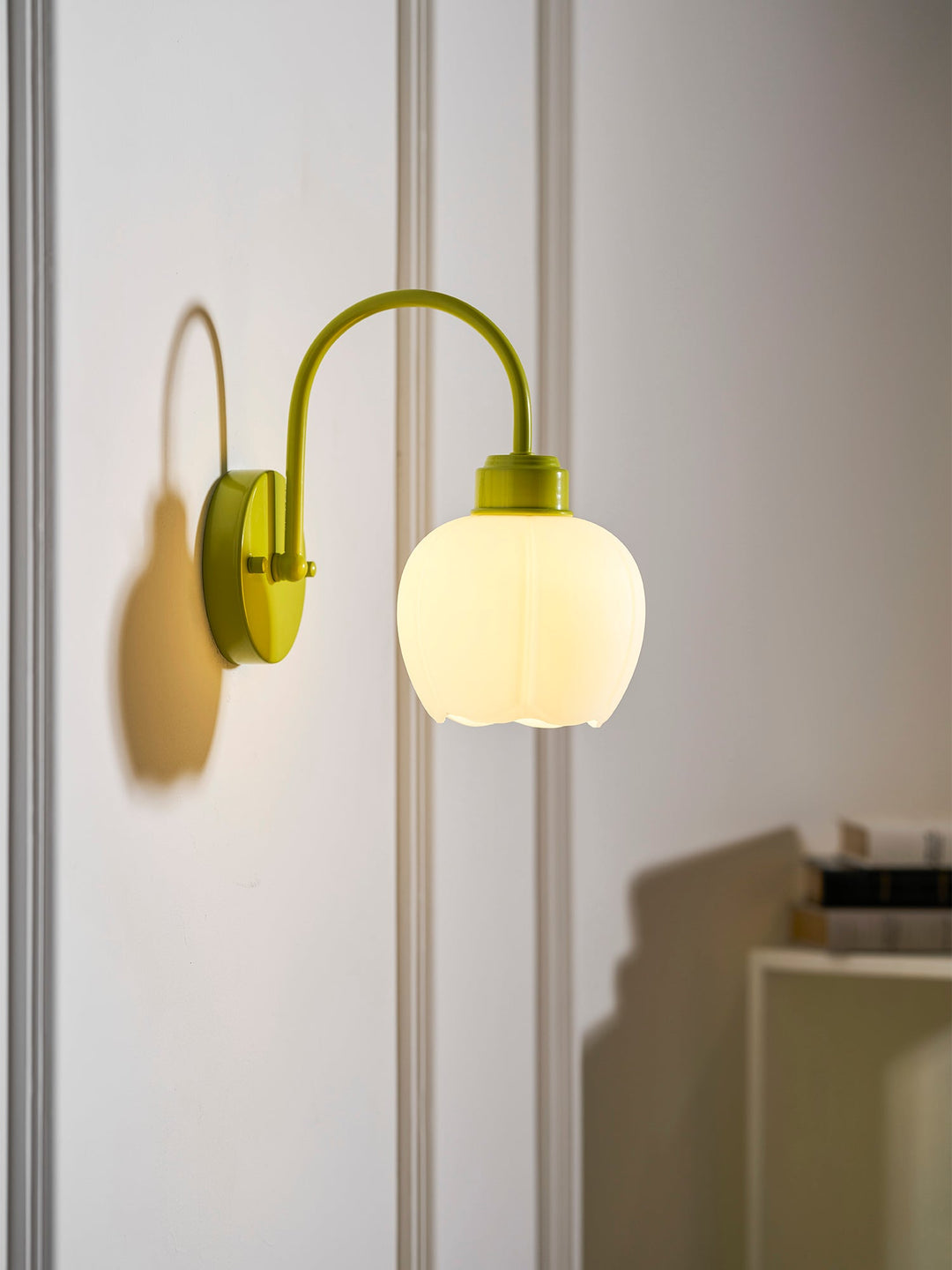 Wandlamp kinderkamer detail glas
