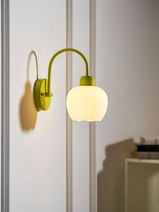 Wandlamp kinderkamer detail glas