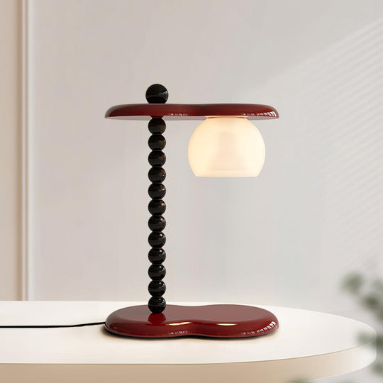 Tafellamp groen rood op bureau
