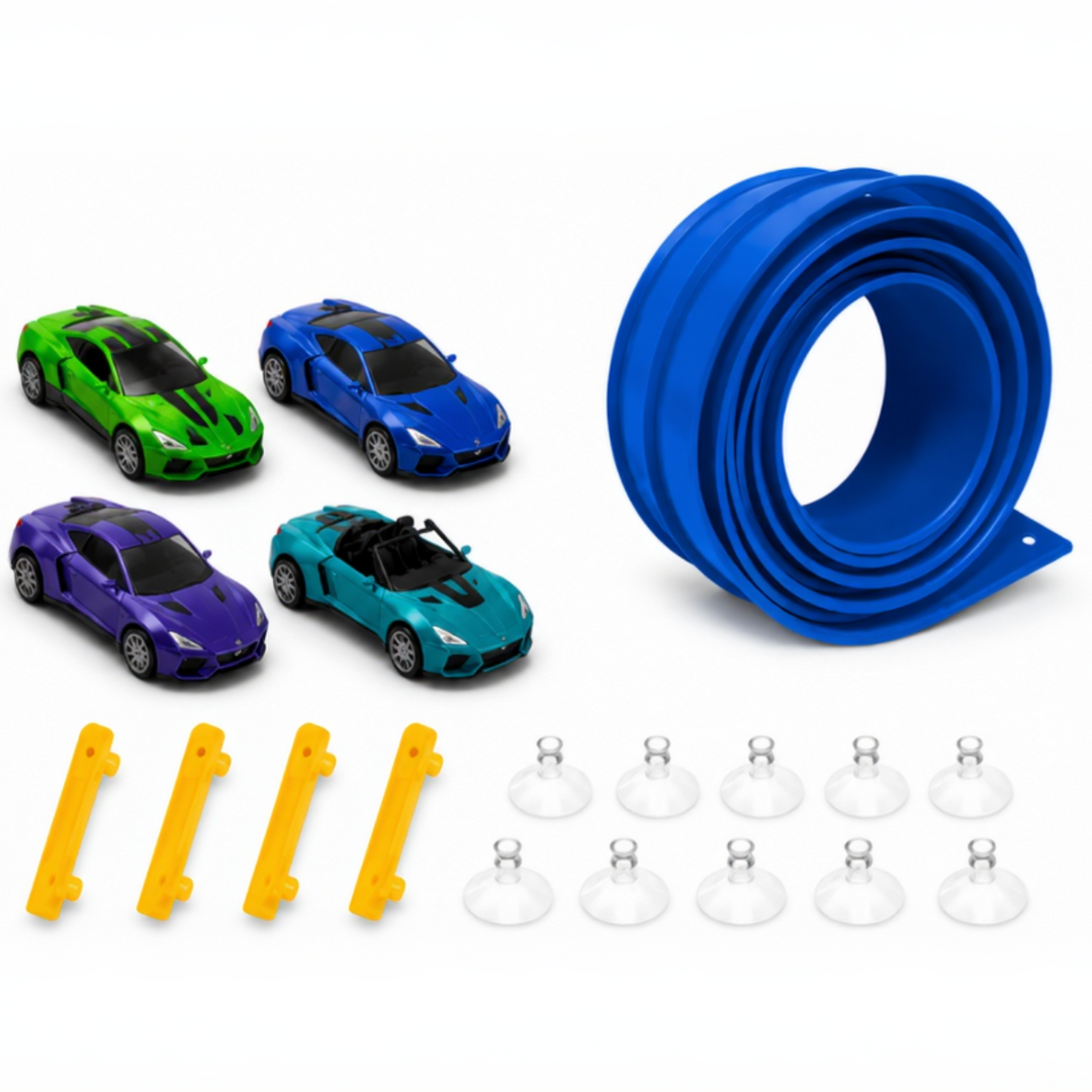 RaceRoll flexibele racebaan blauw - Milo & Moon