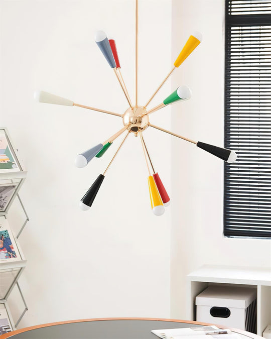Mid-century kleurrijke hanglamp