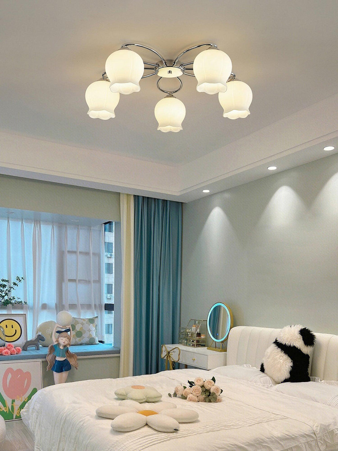 Romantische plafondlamp babykamer
