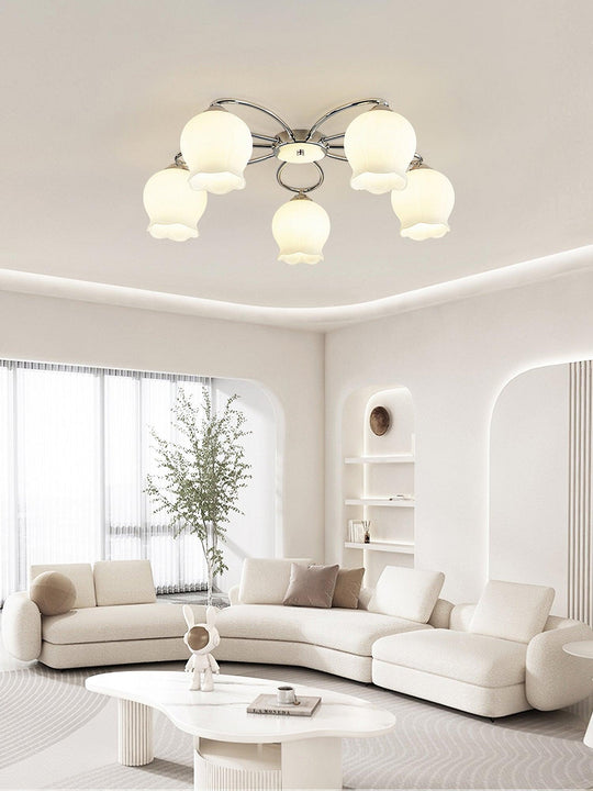 Florella glazen plafondlamp warm licht