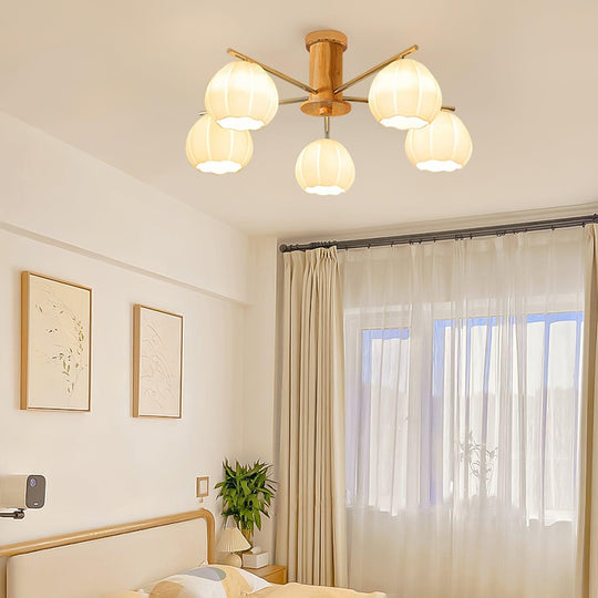 Bloesemlief plafondlamp woonkamer interieur