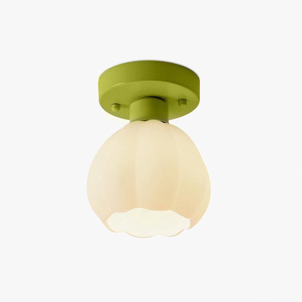 Afmetingen glazen bloem plafondlamp