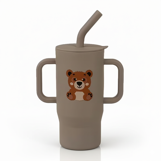 MiloFood - Anti-slip siliconen drinkfles - Rood