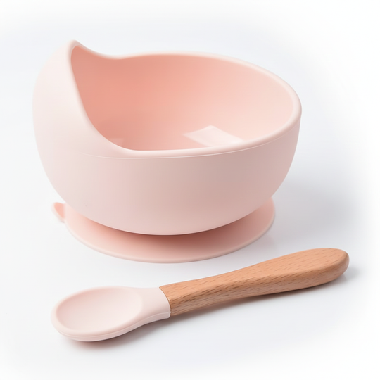 MiloFood - Kom met zuignap - Lichtroze