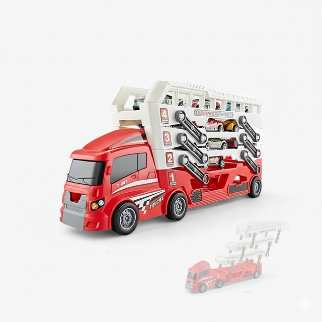 LoadRacer | Toy Car Transporter Truck – Educational &amp; Fun!