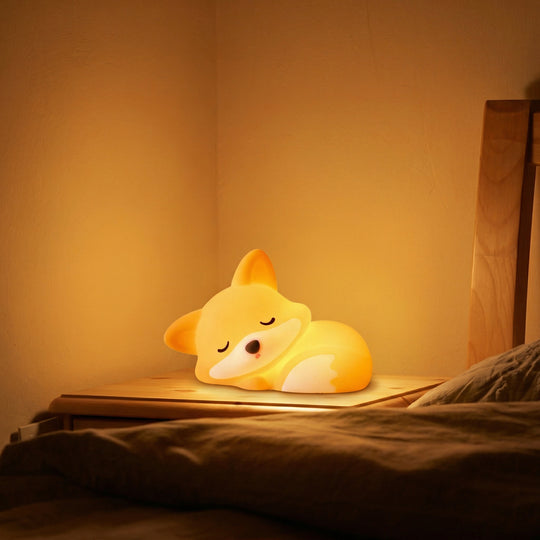 FoxGlow – Schattig Squishy Vos LED Nachtlampje – USB Oplaadbaar