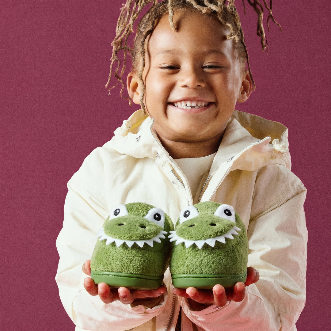 CrocoStep – Warme Winter Krokodil Pantoffels voor Jongens (vanaf 3 Jaar)