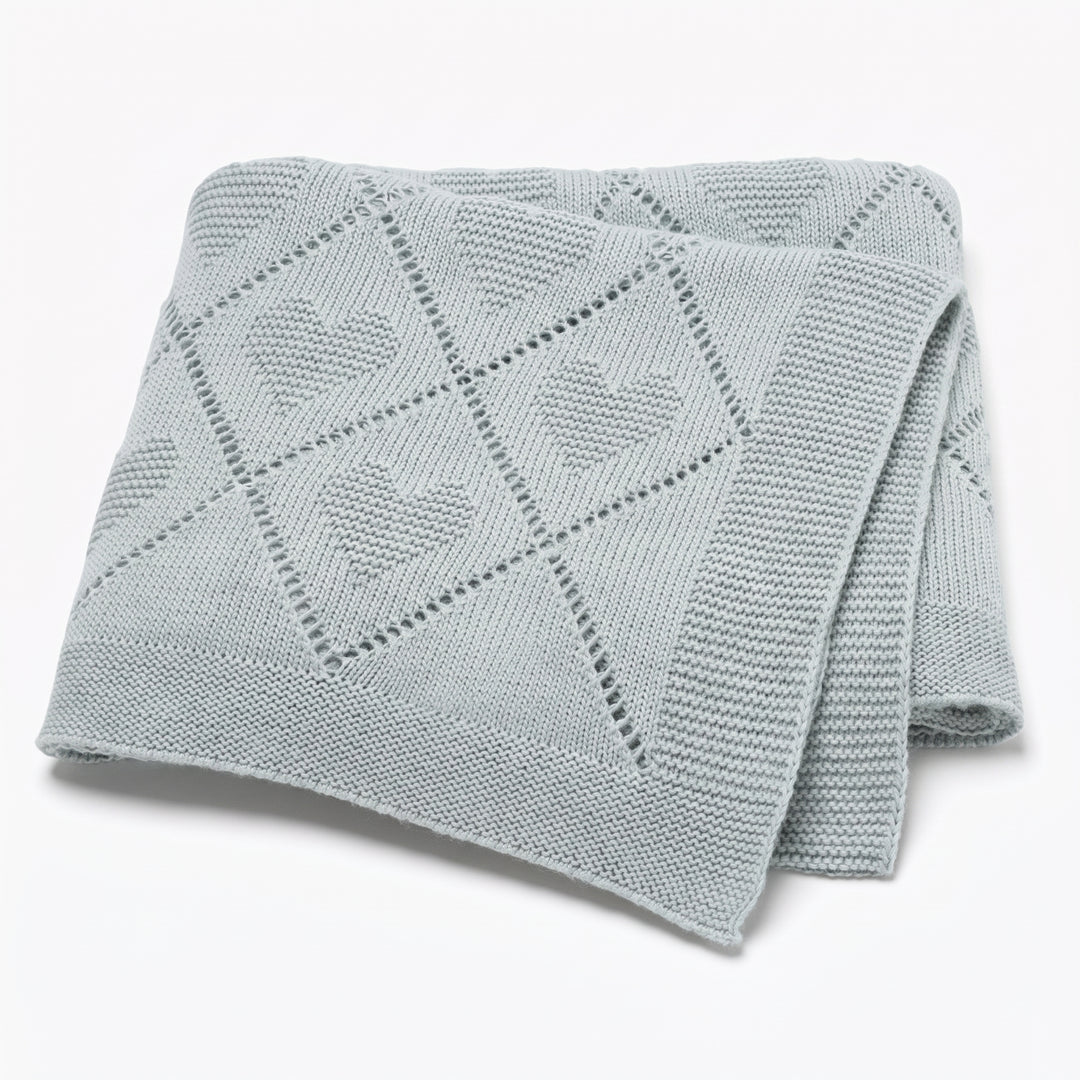 CozyCotton – Soft Cotton Knitted Baby Blanket, Cosy Comfort for Babies