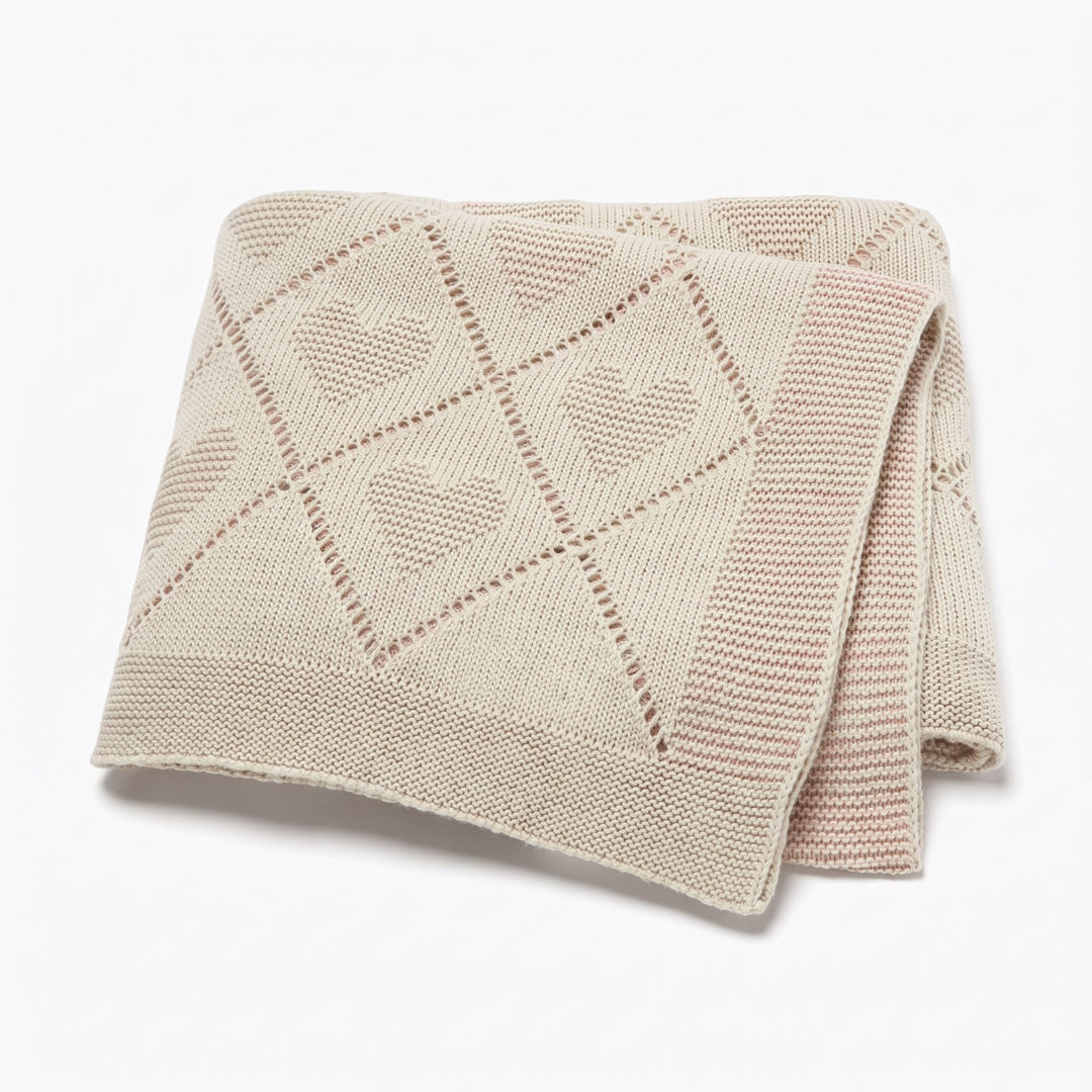 CozyCotton – Soft Cotton Knitted Baby Blanket, Cosy Comfort for Babies