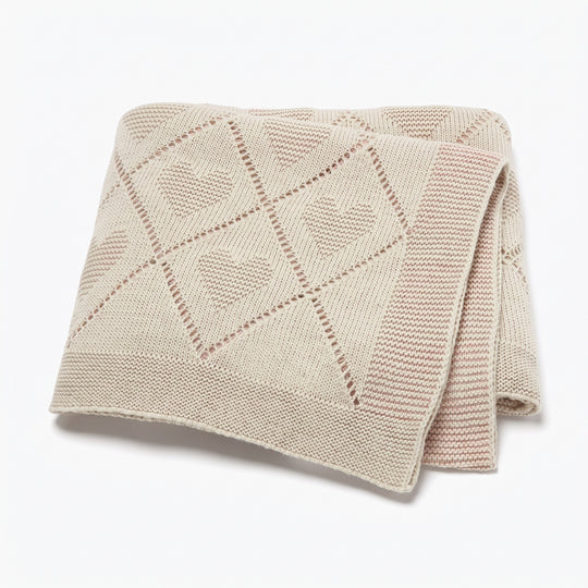 CozyCotton – Soft Cotton Knitted Baby Blanket, Cosy Comfort for Babies