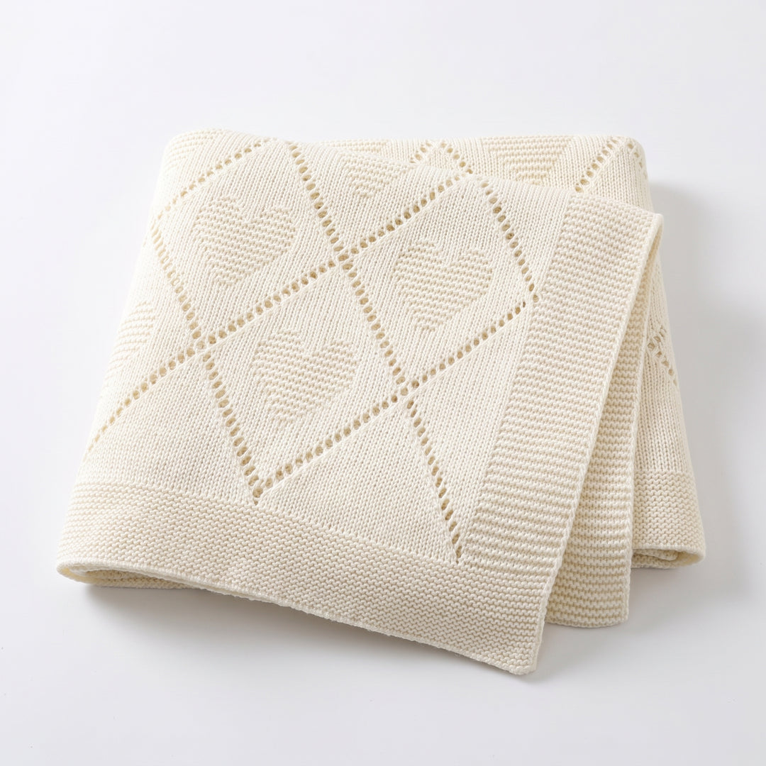 CozyCotton – Soft Cotton Knitted Baby Blanket, Cosy Comfort for Babies