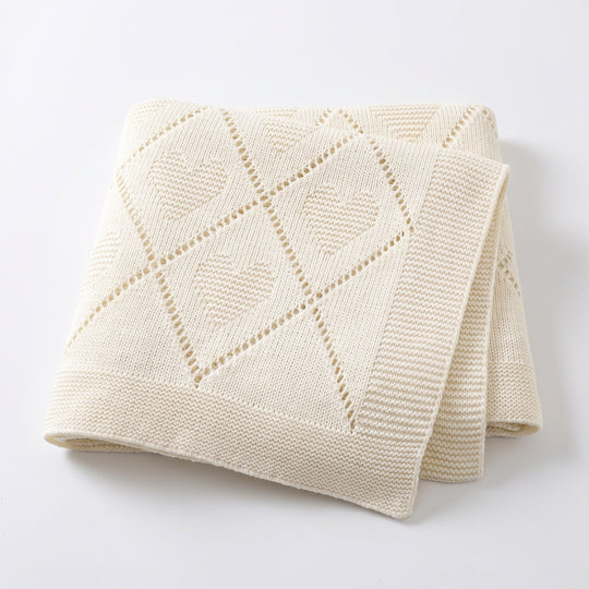 CozyCotton – Soft Cotton Knitted Baby Blanket, Cosy Comfort for Babies