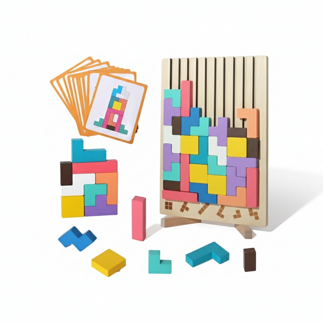 TetriSmart – Wooden Stacking & Puzzle Game