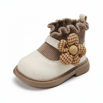 PetalSteps™ – Elegante Laarzen met Bloemdetail – Baby Meisjes Schoenen