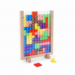 PuzzlePlay™ – 3D Tangram Houten Puzzel & Educatief Bordspel
