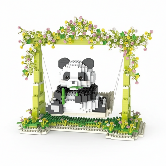 PandaPlay™ – 1008-delige Panda Schommel Bouwset