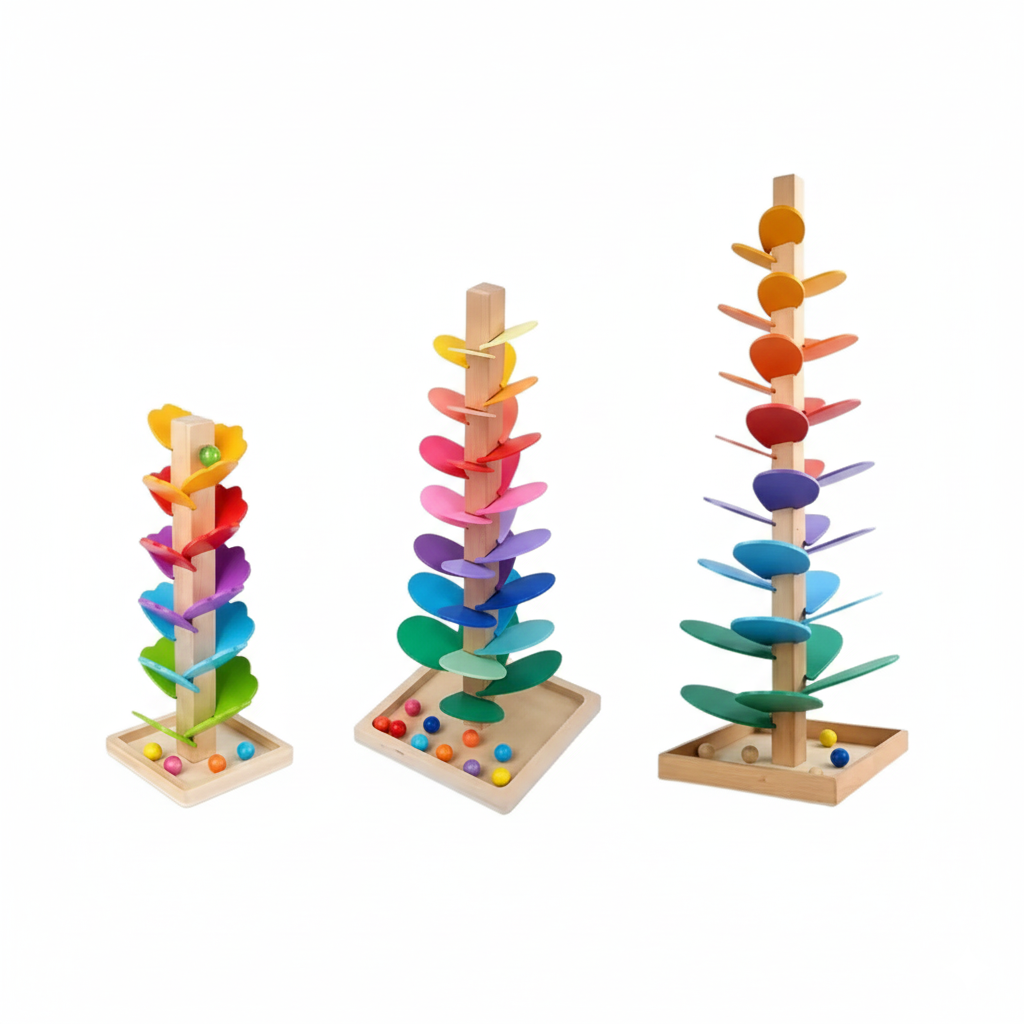 RainbowTree™ – Houten Speelboom voor Creatief en Educatief Spel