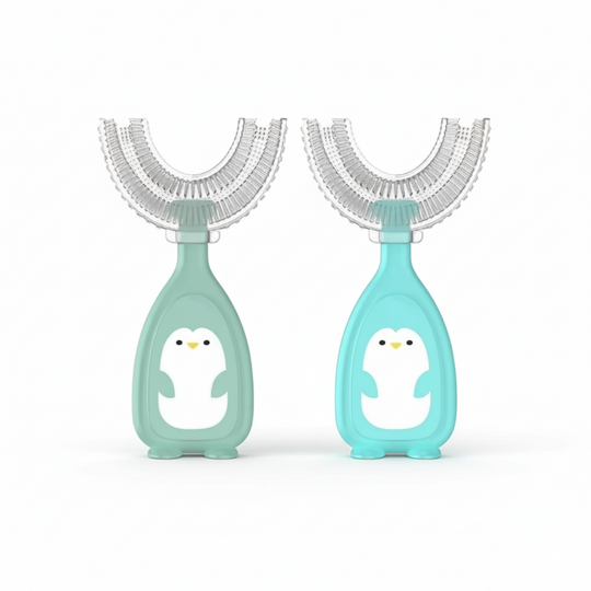 MiloBrush™ – U-vormige Kindertandenborstel 2-pack – 360° Siliconen 2–6 Jaar